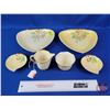 Image 2 : Carltonware "Primula" (6 Pieces) : Creamer & Sugar & Leaf Plates (SEE PICS!)