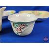 Image 8 : Carltonware "Primula" (6 Pieces) : Creamer & Sugar & Leaf Plates (SEE PICS!)