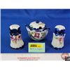 Image 2 : Nippon Covered Sugar Dish w/Spoon & Nippon Salt & Pepper Shakers (SEE PICS!)