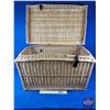 Image 2 : Wicker Trunk (21"H x 33"W x 21"D) (SEE PICS!)
