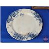 Image 52 : Blue & White Themed Glassware Collection including Lladro Store Display Stand, Hobnail Plate, Pearli