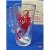 Image 2 : Swanky Swigs Glass Tumblers "Football" w/Reckitts Bag Blue Wooden Box (SEE PICS!)