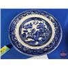 Image 17 : Blue & White "Opaque China" Dish Set (14 Pieces) : Bowls & Dessert Plates (SEE PICS!)