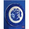 Image 9 : Blue & White "Opaque China" Dish Set (14 Pieces) : Bowls & Dessert Plates (SEE PICS!)