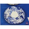Image 25 : Royal Crown Derby China "Mikado" Dish Set (15 Pieces) : Tea Cups, Saucers, Plates c/w Blue & White C