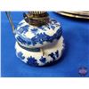 Image 8 : Royal Crown Derby China "Mikado" Dish Set (15 Pieces) : Tea Cups, Saucers, Plates c/w Blue & White C