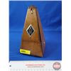 Image 1 : Metronome in Case (No Key - Needs TLC) (8-1/2"H) (SEE PICS!)