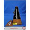 Image 2 : Metronome in Case (No Key - Needs TLC) (8-1/2"H) (SEE PICS!)