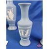 Image 8 : Avon Wedgwood Style Glass Bottles (Tallest Measures : 11"H) (SEE PICS!)
