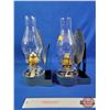 Image 2 : Pair of Wall Bracket Coil Oil Lamps w/Reflectors (13"H) (SEE PICS!)