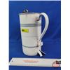 Image 2 : Vintage French White Enamel Water Dispenser : Wall Hang (10-1/4"H) (SEE PICS!)