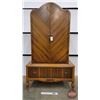 Image 1 : Art Deco Walnut Wardrobe : E.O. Weber : One Drawer (66"H x 38"W x 22"D) (SEE PICS!)