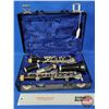 Image 1 : Vintage Boosey & Hawkes Series 1-10 Clarinet in Hardshell Carry Case (Case Measures: 8-1/2" x 12" x