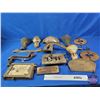 Image 2 : Bin Lot of Cast Stove Parts & Accessories - Variety (Very Heavy) (Blue Bin Measures: 9-1/2"H x 12"W