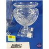 Image 3 : Crystal Footed Bowl, Waterford Arcade Bouquet Vase, Crystal Salt & Pepper Shakers & Cut Glass Pitche