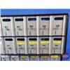 Image 11 : Vintage Combination Lock Postal Boxes (2 Bunks) (Combinations are inside) (One Bunk Measures : 12"H