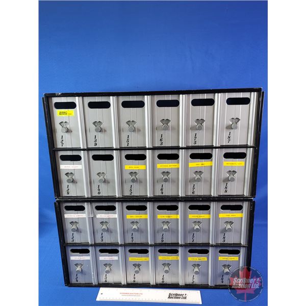 Vintage Combination Lock Postal Boxes (2 Bunks) (Combinations are inside) (One Bunk Measures : 12"H
