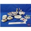 Image 2 : Oriental Glassware, Vintage Paper Stand Up Place Holders, South Korean Flag & China Stone Ink Well (