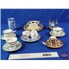 Image 2 : Variety of Glassware including Aynsley Set, Cauldon Charlot Vase, Tea Cups & Saucers (SEE PICS!)