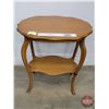 Image 1 : Vintage Maple Two Tier Side Table (30"H x 28"W x 21"D) (SEE PICS!)