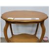 Image 8 : Vintage Maple Two Tier Side Table (30"H x 28"W x 21"D) (SEE PICS!)