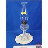 Image 1 : Coal Oil Lamp : Dominion Glass Bullseye (c.1913-1925) (Total Height w/Chimney : 16"H) (SEE PICS!)