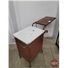 Image 2 : Vintage Enamel Top Medal Medical Table w/Folding Side  (30"H x 25"W x 17-1/2"D) (SEE PICS!)