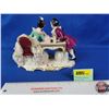Image 3 : Dresden Art Figurine "Playing Chess" (Made in Germany) (SEE PICS!)