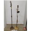Image 1 : Standing Lamps (2)  (Not Working - Need TLC)  (Tallest Measures : 58"H) (SEE PICS!)