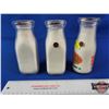 Image 2 : (3) Dairy Bottles (Tallest Measures: 6-1/4"H) (SEE PICS!)