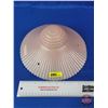 Image 1 : Antique Glass Pink Ceiling Light Shade (SEE PICS!)