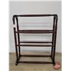 Image 2 : Quilt Rack with (2) Potato Sacks (Rack Measures: 33-1/2"H) (SEE PICS!)