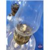 Image 8 : Coal Oil Lamps (Small / Mini) (3) (Clear Glass) (Tallest Measures w/Chimney 9-1/4"H) (SEE PICS!)