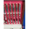 Image 8 : "1881 Rogers Silver Plate : Skyward" by ONEIDA Ltd. Flatware in Case (50+pcs) (c.1960's) SEE PICS!)