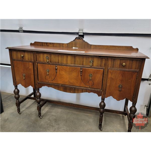 Mahogany Sideboard : 4 Drawer (46"H x 66"W x 20"D) (SEE PICS!)