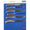 Image 2 : Bone Handle Knife Set in Case : Premier Stainless Steel : Sheffield England (SEE PICS!)