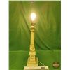 Image 2 : Electric Lamp : Pillar Style (No Lamp Shade) (32-1/4"H) (SEE PICS!)  (Listing & Descriptions are a G