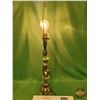 Image 1 : Electric Lamp : Cherub Motif (No Lamp Shade) (26-3/4"H) (SEE PICS!)  (Listing & Descriptions are a G