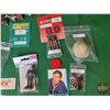 Image 2 : Miniature Group : Incl. Toy Indigenous Drum & Stick, Lipton Tea Famous Canadian Figures, GI Joe Shov