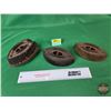 Image 1 : Sad Irons (3) w/ Trivet  (SEE PICS!)  (Listing & Descriptions are a GUIDE ONLY and are subject to ch
