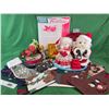 Image 1 : Christmas Decor : Incl. Mr. & Mrs. Claus, Stockings, Xmas Tree Holder, Meyer Both News Paper Adverti