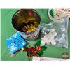 Image 8 : Christmas Tree Decorations : Incl. Tree Ornaments, Trim, Santa Figurine, Etc! (SEE PICS!)  (Listing 