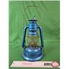 Image 2 : Dietz Barn Lantern (Blue) (Broken Globe) (11-3/4"H) (SEE PICS!)  (Listing & Descriptions are a GUIDE