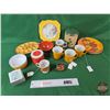 Image 1 : Retro Kitchen Group : Incl. - Canisters - Corning Mugs - Plates - Egg Plate - Etc! (SEE PICS!)  (Lis