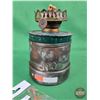 Image 2 : Railroad Trio :  - CPR Railway Lamp w/CN Wall Mount Holder (7-1/2"H) - CN Silver Plate Teaspoon - 19