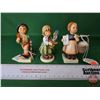 Image 2 : Hummel Figurines (3) :  - Meditation - Birthday Present - Merry Wanderer  (SEE PICS!)  (Listing & De