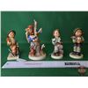 Image 2 : Hummel Figurines (4) :  - Merry Wanderer - Out of Danger - It's Cold - Globe Trotter (SEE PICS!)  (L