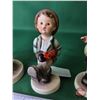 Image 8 : Hummel Figurines (4) :  - Merry Wanderer - Out of Danger - It's Cold - Globe Trotter (SEE PICS!)  (L