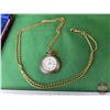 Image 2 : Pocket Watch with Chain (No Visible Markings) c/w Box (SEE PICS!)  (Listing & Descriptions are a GUI