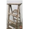 Image 2 : Rustic Wood Step Ladder (70"H) (SEE PICS!)  (Listing & Descriptions are a GUIDE ONLY and are subject